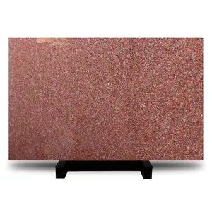 Polished Natural Indian Red Imperial Red Granite Big Slabs Cutter Size Slabs And Tiles