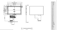 Esp32 Touchscreen 4,3-Zoll-Tft-LCD-Module Resistiver Arduino-Monitor für Ereader 480x272 IC-Treiber NV3047 50-poliges RGB-Display