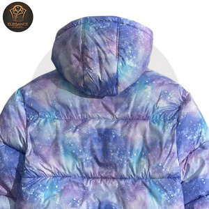 Manteau en toile matelassé décontracté à manches longues, motif tie-dye ciel étoilé, durable, service OEM ODM, fournisseur de qualité, automne-hiver 2025 - Product Image 6
