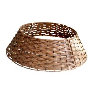 Collier d'arbre en métal Couverture de base d'arbre de Noël Conception en acier galvanisé Décoration de maison festive ronde élégante - Product Image 5