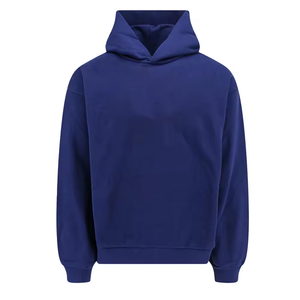 Sweats à capuche streetwear vierges, logo personnalisé pour hommes, sweats à capuche sans cordon, polaire, poids lourd, logo personnalisé - Product Image 1