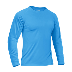 Camiseta de Manga Larga para Hombre, de Secado Rápido y Cómoda, de Color Sólido, para Hacer Ejercicio, en Oferta - Product Image 1