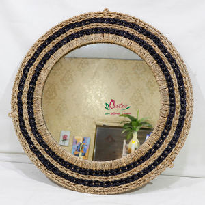 Artex Dong Thap Miroir mural en bambou fait à la main finition naturelle rustique pour la décoration écologique de la maison et de l'intérieur - Product Image 1