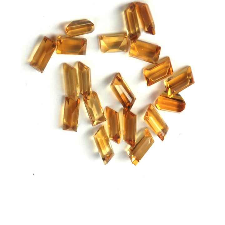 Natural High Quality Citrine Quartz Gemstone Cut Stone Wholesale Price