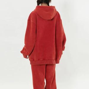 Survêtement pour femmes surdimensionné personnalisé en coton éponge français survêtement ensemble unisexe deux pièces français éponge survêtements - Product Image 5