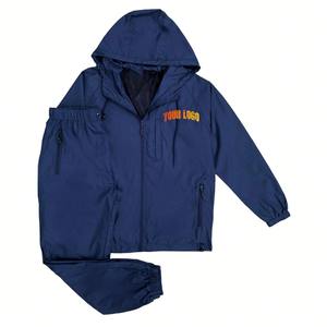 Vêtement personnalisé tenues de jogging en nylon avec fermeture éclair vente en gros en vrac survêtement coupe-vent survêtement veste survêtements pour hommes - Product Image 1