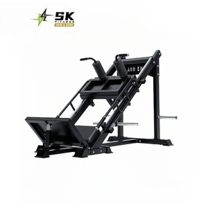 Máquina de <span class=keywords><strong>prensa</strong></span> de piernas y sentadillas hack 2 en 1 ajustable <span class=keywords><strong>a</strong></span> 45 grados de alta resistencia SK, con carga de placas, equipo de gimnasio en casa que ahorra espacio, directo de fábrica. - Product Image 1