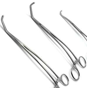 Pinces vasculaires manuelles Satinsky en acier inoxydable de haute qualité, forceps chirurgicaux / pinces d'occlusion tangentielle atraumatiques DeBakey - Product Image 6