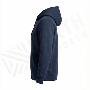 Haut de voyage personnalisé imprimé et brodé, uni, avec poche avant, en molleton de coton doux, coupe oversize confortable pour les longs trajets - Product Image 3