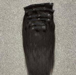 100% Extensions de cheveux naturels vietnamiens naturels Clip-in Cheveux humains droits naturels - Product Image 4