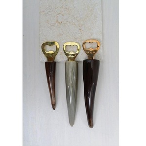 Abridor de Botellas Vintage con Mango de Cuerno de Búfalo, Herramienta de Cocina Única Hecha a Mano, Sacacorchos y Abridores, Regalo de Inauguración de Casa - Product Image 2