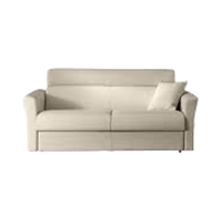 Canapé-lit convertible deux places de haute qualité, 100 % fabriqué en Italie, en tissu contemporain, 13/18 cm, avec dossier et accoudoirs séparés, pour salon