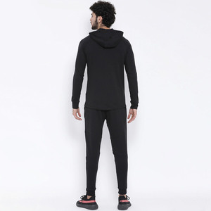 Sudaderas con capucha y pantalones para hombre, chándal masculino con logotipo personalizado y cremallera, venta al por mayor - Product Image 2