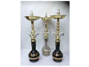 Farida solicast หรูหรามินิ hookahs ทองเหลืองและชีพจรหล่อด้วยเทคนิคกระจกอียิปต์ทำด้วยอุปกรณ์เสริม - Product Image 2