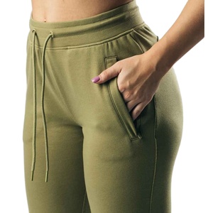Pantalones de correr de verano para mujer OEM al por mayor, pantalones cargo de cintura media de secado rápido respetuosos con el medio ambiente de lana transpirable personalizados - Product Image 3
