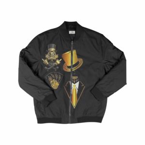 2024 último diseño nueva chaqueta Bomber de labios de Dólares sublimada ligera personalizable decorar con cualquier patrón - Product Image 3