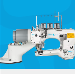 Máquina de coser JA-CK JK-8740 DIY de 4 agujas y 6 hilos con brazo de alimentación y puntada de cubrecostura, mango de plástico OEM - Product Image 1