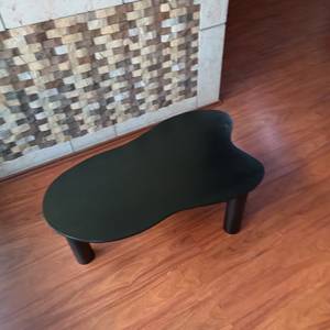 Table basse ronde en verre trempé de style moderne avec petite extrémité, mobilier de loisirs à cadre en métal pour usage domestique - Product Image 4