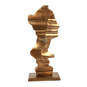 High Quality <b>Casted</b> Aluminum Face on <b>Hand</b> Sculpture With Unique Brass Antique Finishing Wholesale - Product Image 4