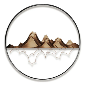 AK laiton décoratif métal pétales de fleur doré gris métal décoratif tenture murale Art décoration pour salon - Product Image 2