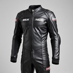 Combinaison de course en cuir de moto de commande en gros | Combinaison de motard Pro une pièce avec protecteurs externes en TPU | Logos personnalisés - Product Image 6