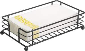 Servilletero Rectangular de Hierro Dorado Moderno y Duradero Hecho a Mano de 9x5.5x2.5 Pulgadas para Uso en el Hogar, Restaurantes y Bodas - Product Image 4