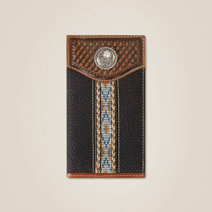 Cartera de Cuero Auténtico de Primera Calidad, Estilo Bohemio, con Borlas Florales Otoñales, para Hombre y Mujer, Monedero Pequeño, Bolso de Mano, Venta al por Mayor - Product Image 1