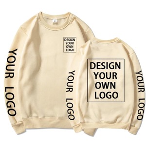 เสื้อกันหนาวคอกลมมีฮู้ดสำหรับผู้ชาย/ผู้หญิงพิมพ์ข้อความแบบ DIY โลโก้กำหนดเอง - Product Image 1