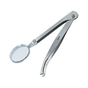 Pince à épiler pour sourcils de 13 cm avec loupe, pointe inclinée professionnelle, acier à haute teneur en carbone, outil pour enlever les poils incarnés et les éclats - Product Image 1