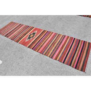 Tapis traditionnel en laine noire rouge écologique à poils moyens 2.5x10 pieds Vintage turc grande surface Patchwork Design support en Latex - Product Image 2