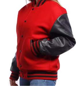 Personalizada mejor transpirable de alta calidad de las mujeres Varsity chaqueta Venta caliente mujeres recortadas de lana Varsity chaqueta de moda Varsity chaquetas - Product Image 2