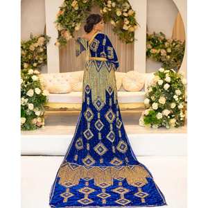 Colección de Novia de Lujo Royal Sapphire Somali Dirac, Silueta Ajustada - Product Image 4