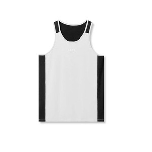 Verano gimnasio rayas Dropship peso chaleco Fitness personalizado 100% algodón estampado logotipo tejido hombres Stringers fabricante camisetas sin mangas - Product Image 4