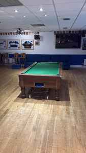 Table de billard américaine pliante en bois massif de 8 pieds, personnalisable, de qualité supérieure, avec coussin en laine multifonction, sur mesure - Product Image 3