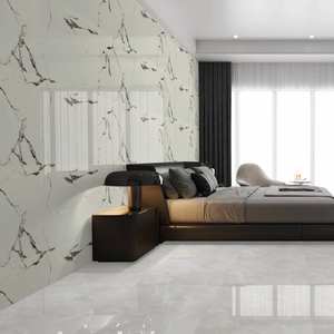 Carreaux de porcelaine émaillée polie effet marbre de luxe 60×120 cm, carreaux de mur et de sol intérieurs de qualité supérieure GVT/PGVT, émaillés vitrifiés - Product Image 6