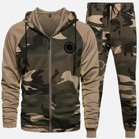 Chándal Deportivo de Camuflaje Personalizado Unisex al por Mayor, con Mangas Largas, Estampado Técnico, Capucha, Bolsillos Laterales, Talla Grande para Invierno