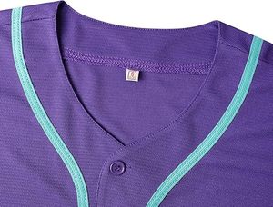 Camisetas de béisbol con botones personalizables para adultos Diseño único Características transpirables Ropa de fábrica Ropa de béisbol y softball - Product Image 4