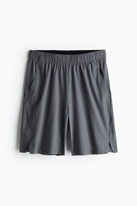 Short de sport décontracté de haute qualité pour hommes, polyester extensible dans les 4 sens, taille élastique avec cordon de serrage, coupe régulière, délavé sur le côté en diagonale - Product Image 5