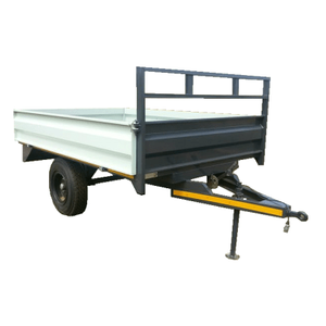 Vente chaude 4 roues 8 tonnes remorque basculante pour ferme utilisée attachée avec tracteur/benne hydraulique 8 tonnes remorque - Product Image 4