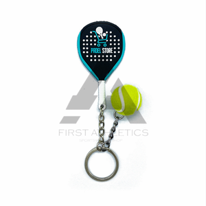 Llaveros de silicona personalizados 2025 para raquetas de pádel, llaveros de goma con logotipo personalizado, opciones de diseño OEM de colores vibrantes - Product Image 2