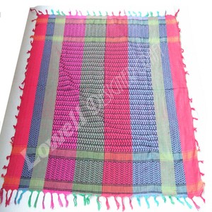 Bufanda de Keffiyeh tejida Shemagh para hombre original Pañuelo de punto multicolor para el verano inspirado en la Palestina árabe Arafat Hatta - Product Image 2