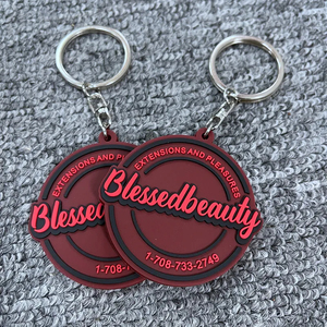 Vente en gros de porte-clés en caoutchouc PVC personnalisé Halloween Horreur Logo personnalisé doux 3D Anime couteau forme porte-clés - Product Image 3