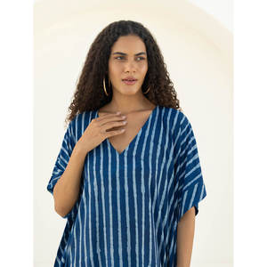 Myka Floor-Length Modal Kaftan <b>Kurta</b> for <b>Women</b>-Elegant Custom Design for Parties & Holidays - Product Image 5