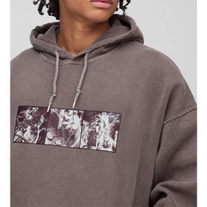 Sudadera con capucha y sudadera para hombre Ropa de abrigo cómoda y elegante Sudadera con capucha transpirable mezclada de algodón a precios mayoristas - Product Image 3