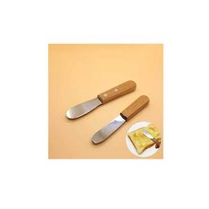 Xyj couteaux à fromage en acier inoxydable, manche en bois d'acacia, spatule de coupe-beurre pour la cuisine, outils à fromage - Product Image 2