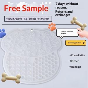 Dog Licking <b>Mat</b> & Slow-Feeding Bowl with <b>Silicone</b> Suction Cup Anti-Choking Design Waterproof & Easy to Clean Portable Outdoor - Product Image 3