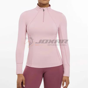 Capas base para montar a caballo para mujer con movimiento flexible, Top base para montar todos los días con tela suave y transpirable, tecnología de secado rápido - Product Image 1