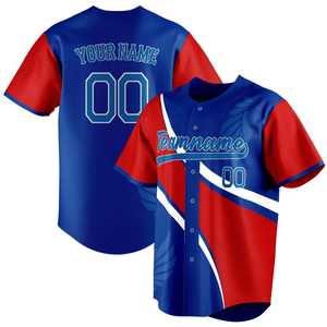 Camisetas de béisbol de sublimación personalizadas de la mejor calidad, diseño de rayas irregulares, características transpirables, uniformes personalizables con logotipo al por mayor - Product Image 3