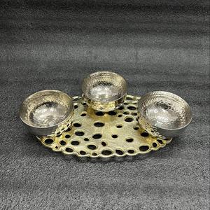 Support en métal au design arabe avec bols en bois et design lune fabriqué en métal et bois 100% bol de date sans danger pour les aliments bols à bonbons - Product Image 6