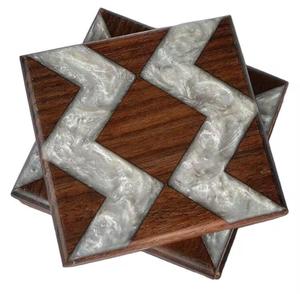 Posavasos de té de terrazo personalizado, posavasos para el hogar, Hotel, restaurante, vajilla, Decoración de mesa, suministros de cocina de mesa - Product Image 2